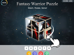 খেলা Fantasy Warrior Puzzle