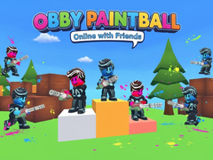খেলা Obby Paintball: Online with Friends