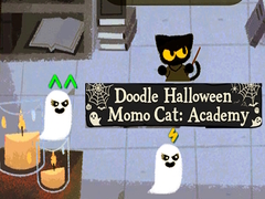 খেলা Doodle Halloween Momo Cat: Academy
