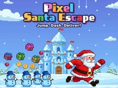 খেলা Pixel Santa Escape