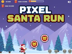 খেলা Pixel Santa Run
