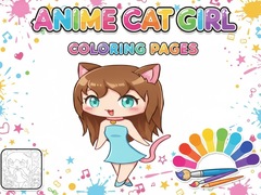 খেলা Anime Cat Girl Coloring Pages