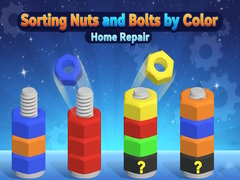 খেলা Sorting Nuts and Bolts by Color: Home Repair