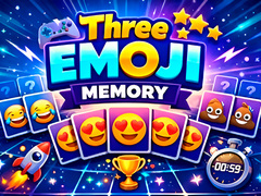 খেলা Three Emoji Memory