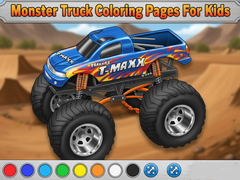 খেলা Monster Truck Coloring Pages For Kids