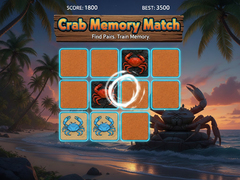 খেলা Crab Memory Match