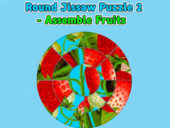 খেলা Round jigsaw Puzzle 2 - Assemble Fruits