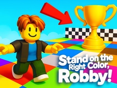 খেলা Stand on the Right Color, Robby!