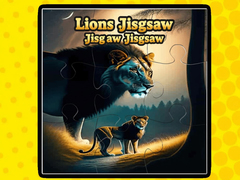 খেলা Lions Jigsaw Jigsaw