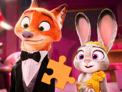 খেলা Jigsaw Puzzle: Zootopia Kiss The Ring