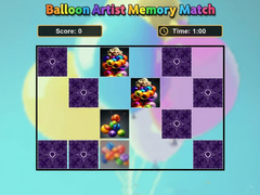 খেলা Balloon Artist Memory Match