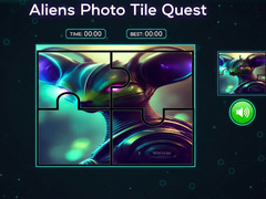 খেলা Aliens Photo Tile Quest