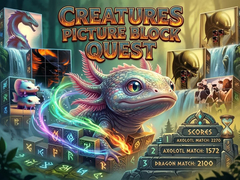 খেলা Creatures Picture Block Quest