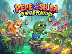 খেলা Pepe vs Shiba Run Adventure