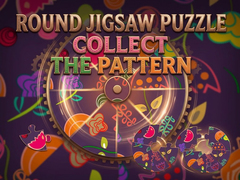 খেলা Round jigsaw Puzzle - Collect the Pattern