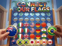 খেলা Connect Four Flags