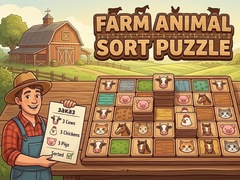 খেলা Farm Animal Sort Puzzle