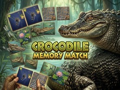 খেলা Crocodile Memory Match