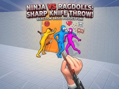 খেলা Ninja vs Ragdolls: Sharp Knife Throw!