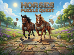 খেলা Horses Puzzle Quest
