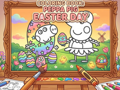 খেলা Coloring Book: Peppa Pig Easter Day