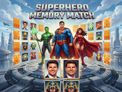 খেলা Superhero Memory Match