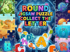 খেলা Round Jigsaw Puzzle - Collect the Letter