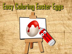 খেলা Easy Easter Coloring Eggs