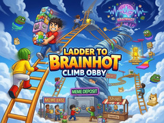 খেলা Ladder to Brainhot: Climb Obby