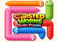 খেলা Twisted worms Brain Puzzle