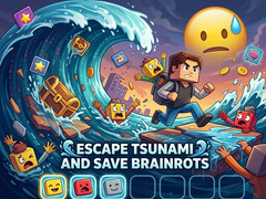 খেলা Escape Tsunami and Save Brainrots