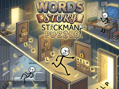 খেলা Words Story Stickman Puzzle