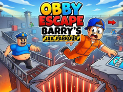 খেলা Obby - Escape Barry's Jail Parkour