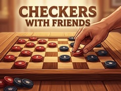খেলা Checkers with Friends