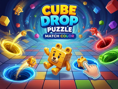 খেলা Cube Drop Puzzle: Match Color