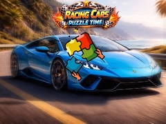 খেলা Racing Cars Puzzle Time