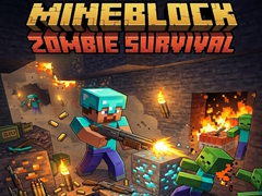 খেলা Mineblock Zombie Survival