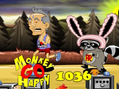 খেলা Monkey Go Happy Stage 1036