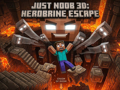 খেলা Just Noob 3D: Herobrine Escape