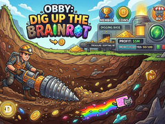 খেলা Obby: Dig Up The Brainrot!