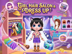 খেলা Girl Hair Salon & Dress Up