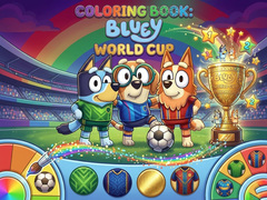 খেলা Coloring Book: Bluey World Cup