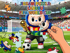 খেলা Jigsaw Puzzle: Labubu FIFA World Cup
