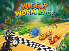 খেলা Wiggly Worm Race