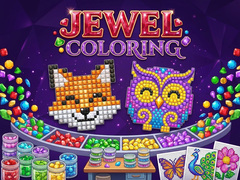 খেলা Jewel Coloring