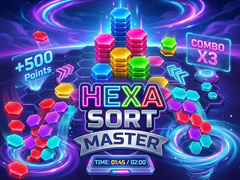 খেলা Hexa Sort Master