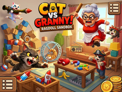 খেলা Cat Vs Granny! Ragdoll Sandbox