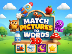 খেলা Match Pictures to Words 3D