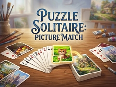 খেলা Puzzle Solitaire Picture Match