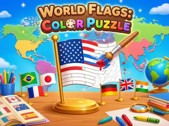 খেলা World Flags: Color Puzzle